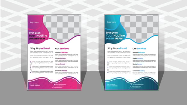 Professional corporate Business flyer design vector