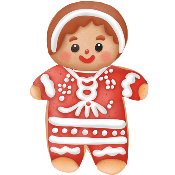 Christmas ginger bread cookie png