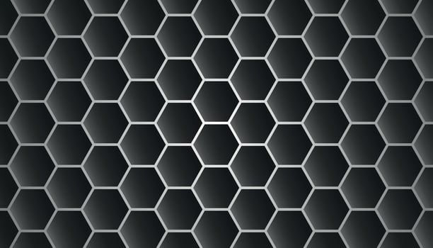 black and grey hexagonal pattern background. background with hexagons. Abstract geometric hexagon gray background. modern seamless hexagon pattern. vector