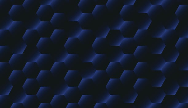 dark blue background with hexagonal shapes. blue abstract hexagon background. hexagons pattern. vector