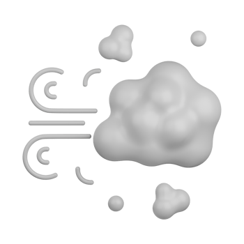3d rendering dust isolated useful for food, allergen, allergy, disease and antigen design element png