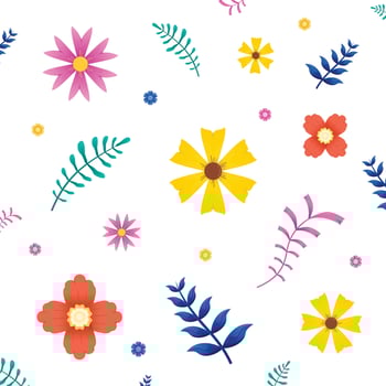 flower background,  Spring pattern vector