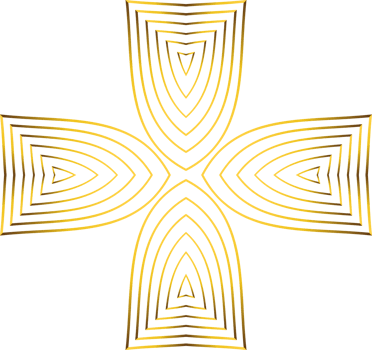 gold floral decoration png