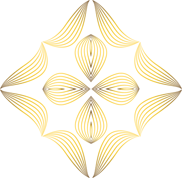 gold floral decoration png