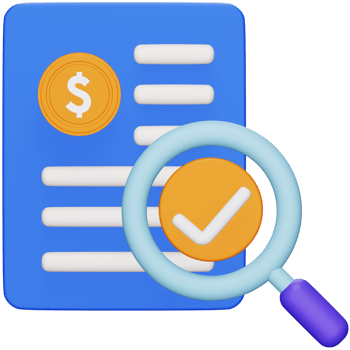 Audit 3d rendering isometric icon. png