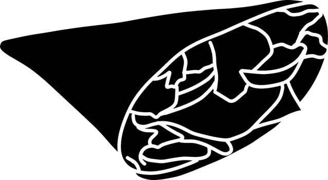 Crepes Glyph llustration vector