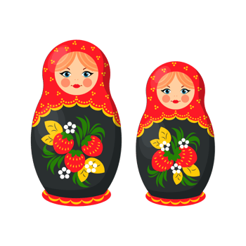 Russian Doll transparent  Generative Ai png