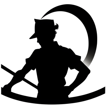 Hard Working Man Silhouette Ai Generative png