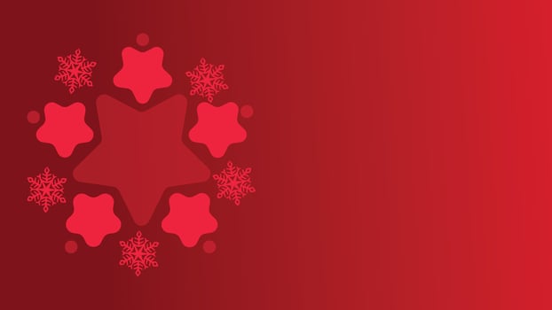Abstract Christmas ornaments in red and white background. This creative minimal background will make your project more stunning and interesting.You can use this background as banner or party flyer. vector