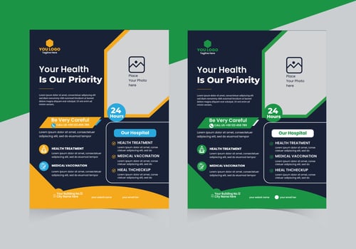 Medical Service Flyer vector