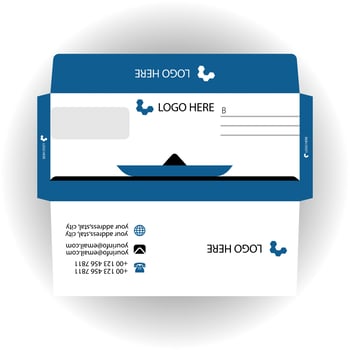Vector corporate envelope template or envelope design.