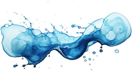 Blue watercolor painted background png