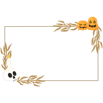 Halloween border design png