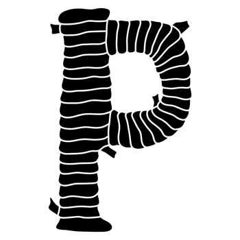 Uppercase P font design png