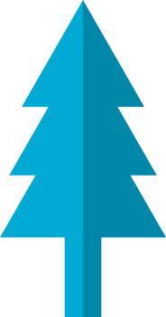 Blue pine tree icon png