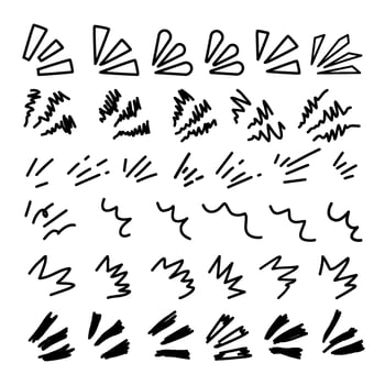 surprise icon. Hand drawn pop surprise line frame. Doodle pop shine line. Sun burst doodle icon. vector