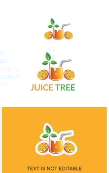 fresh juice free vector - juice logo