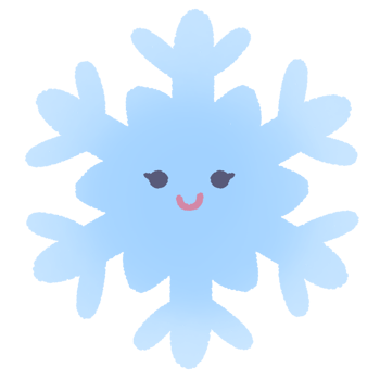 cute blue snowflakes png