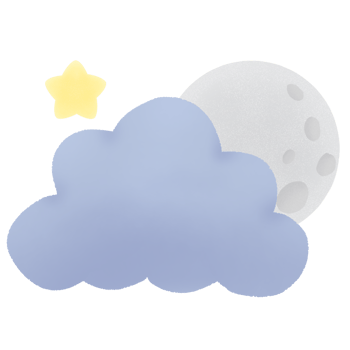 Night sky with star and moon png