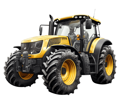 Tractor png isolated Tractor png Tractor agriculture tools transparent background AI generated