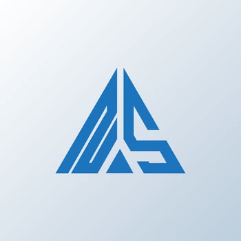 NS letter logo creative design. NS unique design. vector