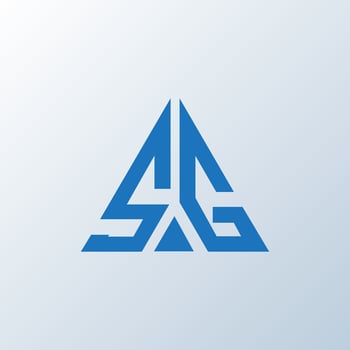 SG letter logo creative design. SG unique design. vector