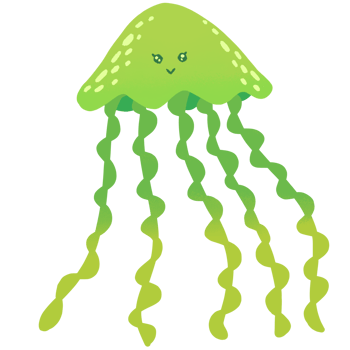 cute sea jellyfish png