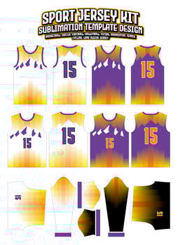 Jazz Concept Jersey Design Sportswear Pattern Template vector
