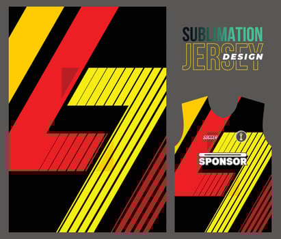 Vector jersey sports design for racing cycling football gaming motocross