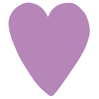 Cute purple heart png