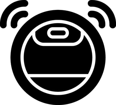 Robot Vacuum Cleaner Vector Icon