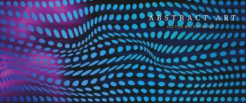 Abstract vibrant gradient background vector. Futuristic style wallpaper with dots halftone, colorful. Modern wallpaper design for backdrop, website, business, technology. vector