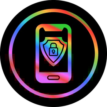 Mobile Security Vector Icon