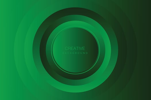 Abstract green background with circle. Vector illustration for your design