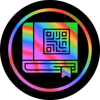 QR Book Vector Icon