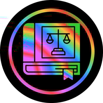 Law Book Vector Icon