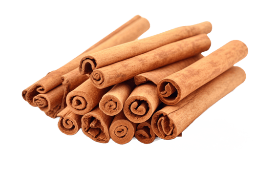 Cinnamon isolated on transparent background. PNG file, cut out. AI Generated