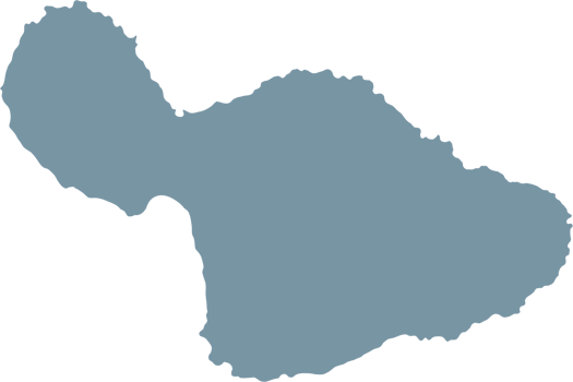 doodle freehand drawing of maui island map. png