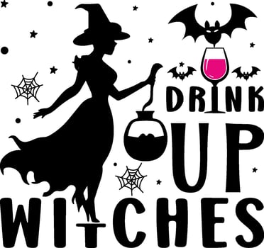 funny halloween tshirt quotes design happy halloween vector, pumpkin, witch, spooky, ghost, Silhouette vector
