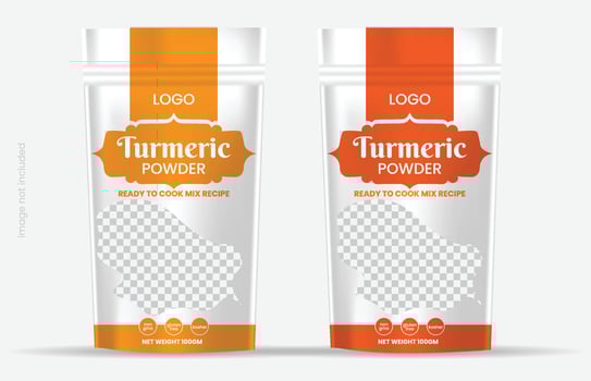 Food product disposable packaging isolated vector templates.