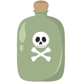 Halloween spell bottle png