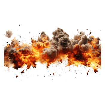 explosion fire . AI Generated png