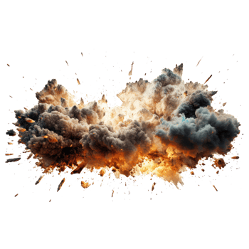 explosion fire . AI Generated png
