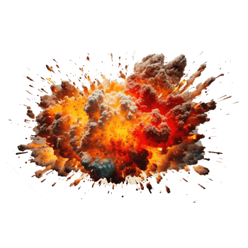 explosion fire . AI Generated png