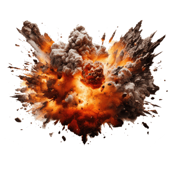 explosion fire . AI Generated png
