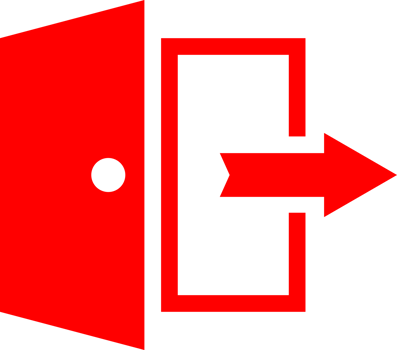 emergency exit door fire escape sign warning icon png
