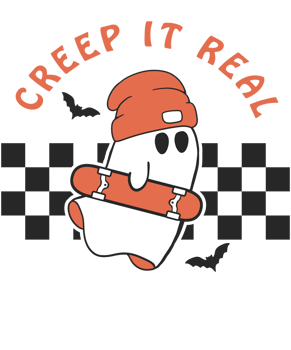 Creep It Real Funny Ghost Halloween png