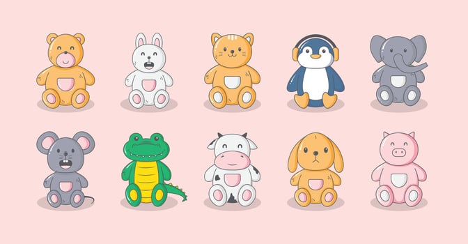 Stuffed Animal Illustration vector