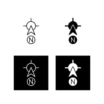 North Vector Icon