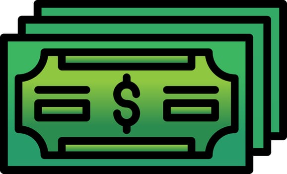 Cash Vector Icon Design